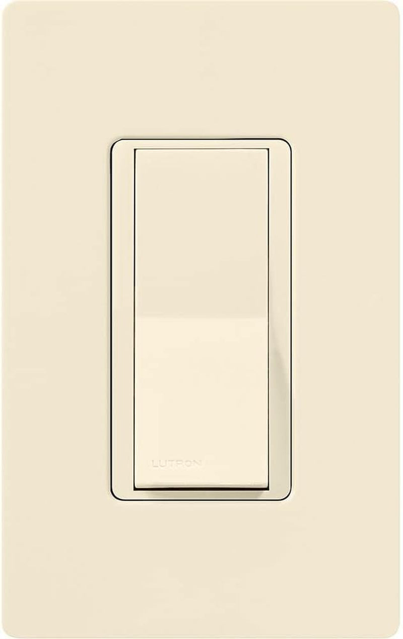 Lutron Claro On/Off Switch, 15-Amp/3-Way, CA-3PS-AL, Almond