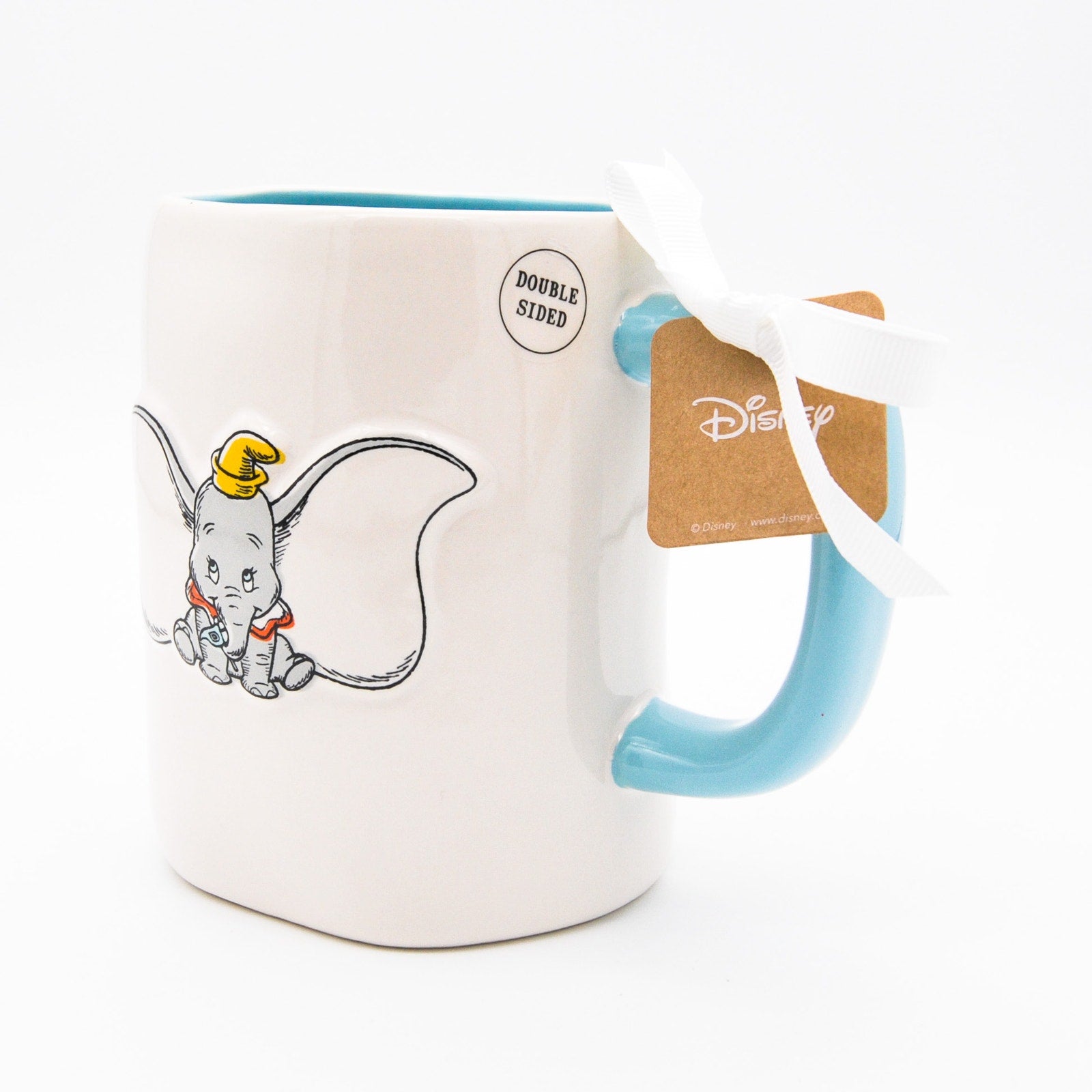Rae Dunn Dumbo Mug, Don't Just Fly, Soar 16oz Ceramic Double Sided Coffee Mug Gift