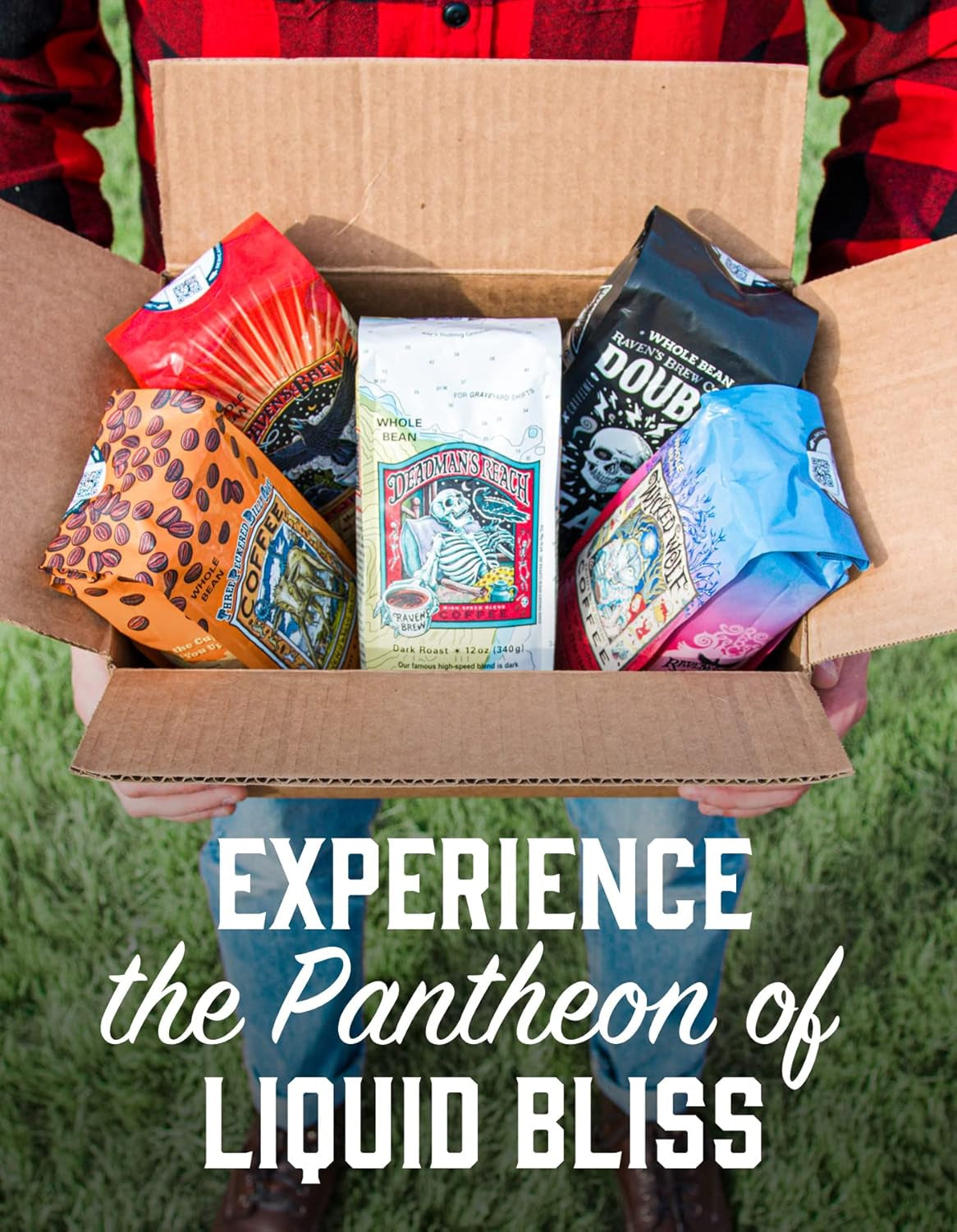 Three Peckered Billy Goat Dark Roast Coffee - 12 Oz Whole Bean - Bold Flavor with a Sweet Finish