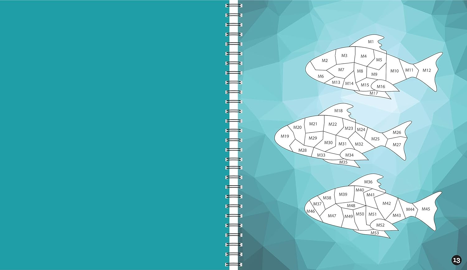 Brain Games - Sticker by Number: under the Sea (28 Images to Sticker)