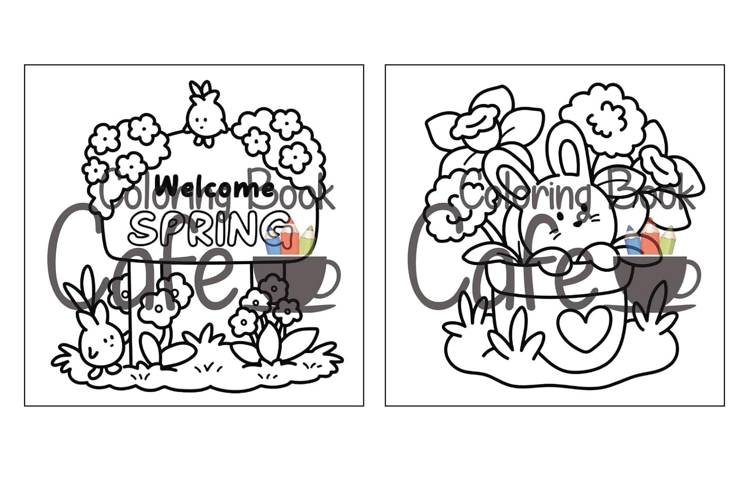 Cozy Spring: Cute Coloring Book for Adults & Teens with Easy and Bold Spring Inspired Designs (Bold and Easy Coloring Books)