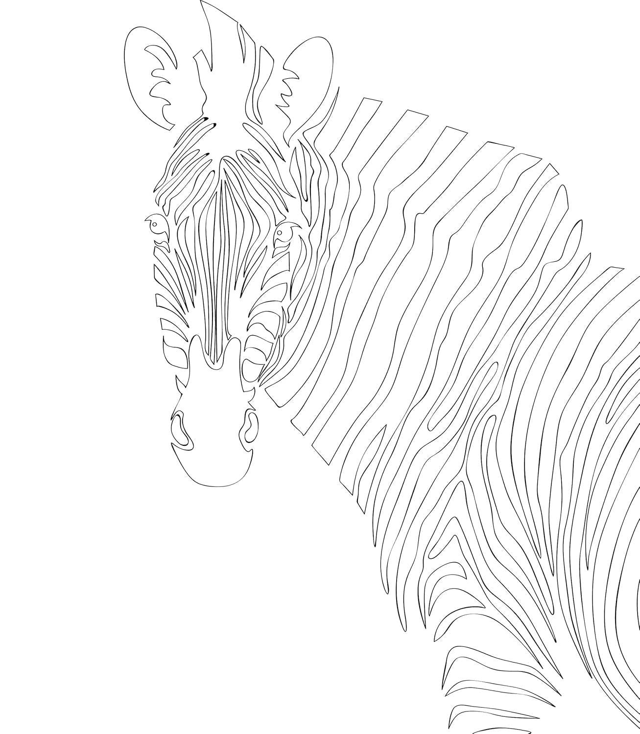 Color & Frame - Animals (Adult Coloring Book)