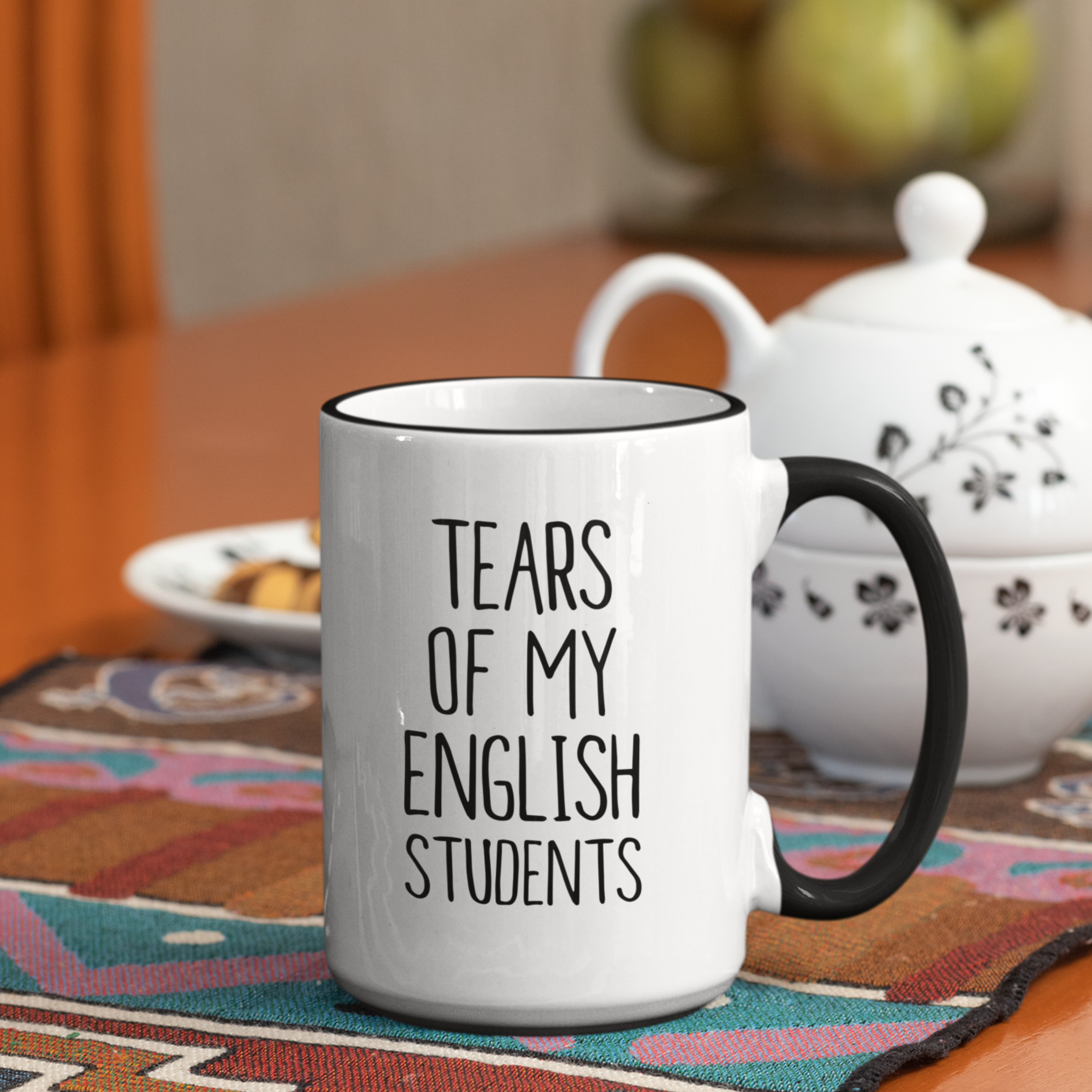 Funny Teacher Mug - "Tears Of My English Students" - 11Oz Or 15Oz Ceramic Coffee Cup