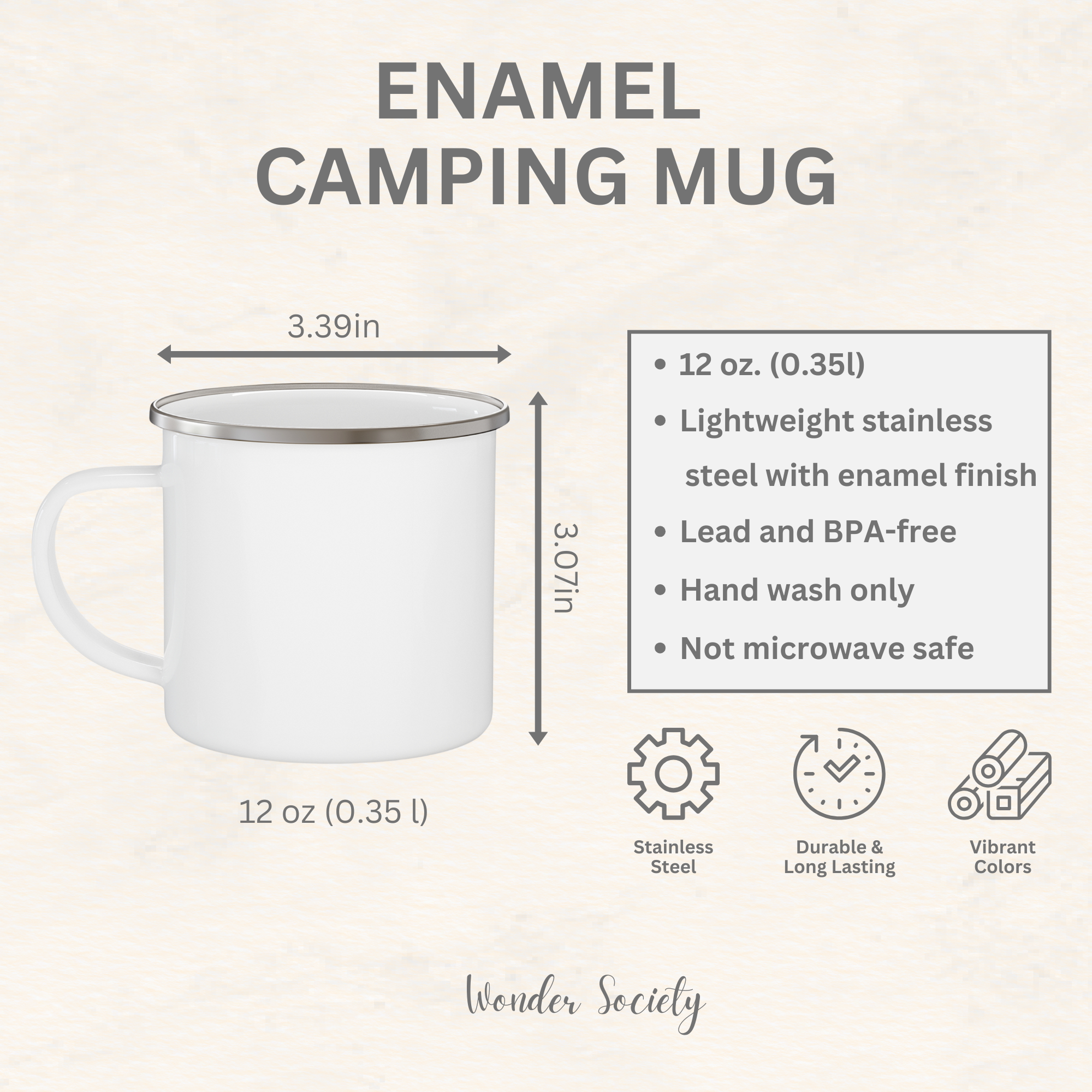 Team USA Winter Olympics 2026 Camping Mug, 12oz Steel Coffee Mug