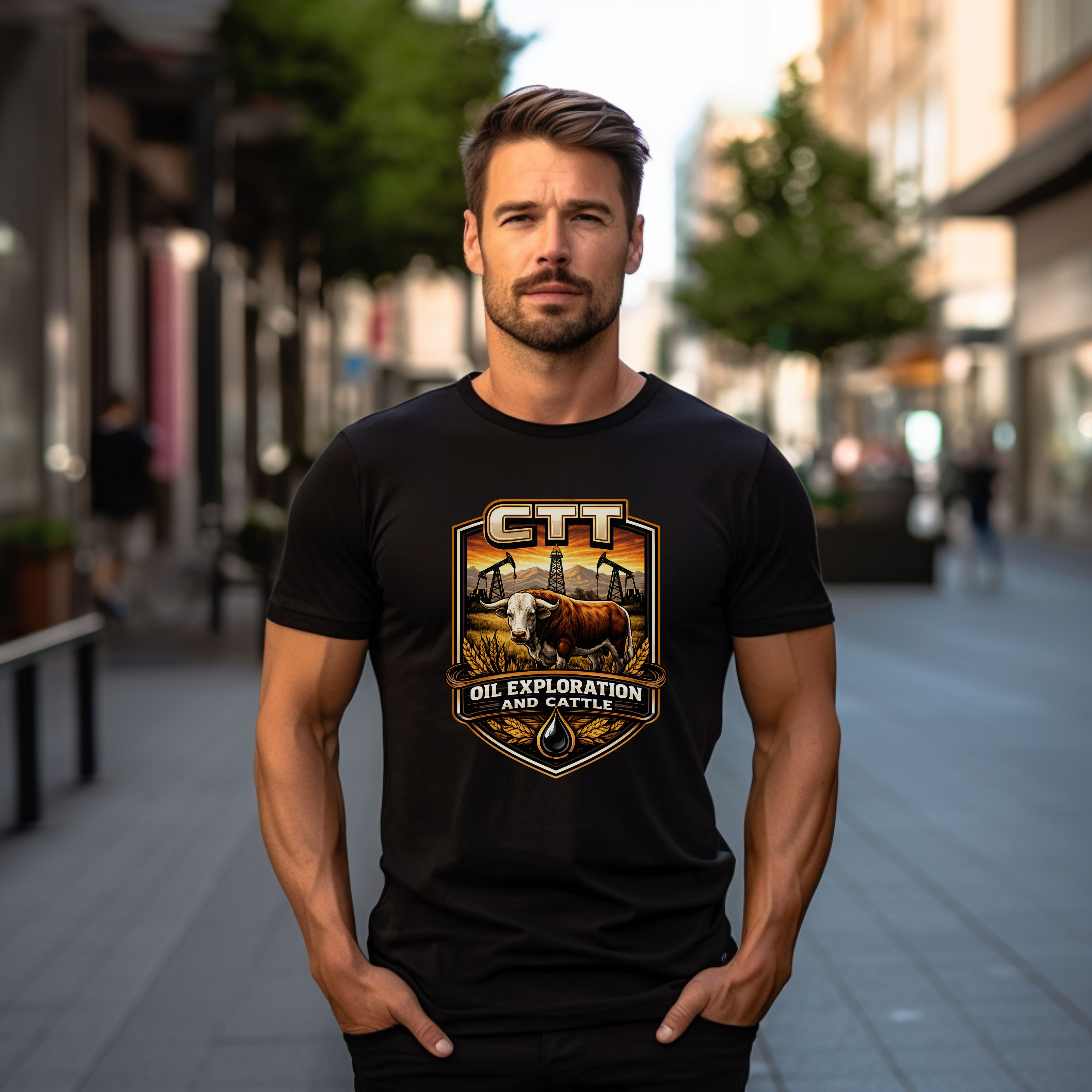 CTT Oil Exploration And Cattle T Shirt