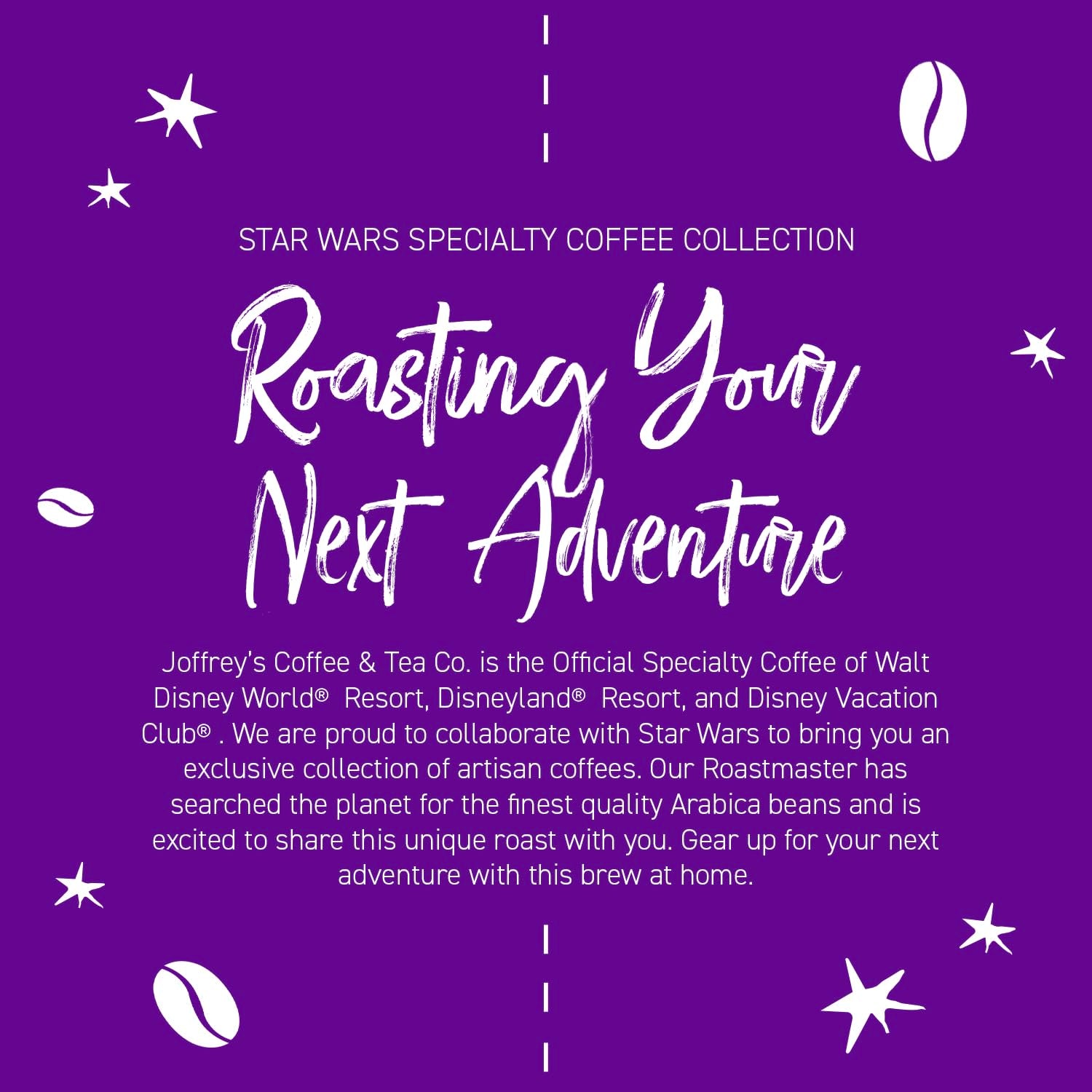 Joffrey's Coffee STAR WARS™ Dare to Resist Blend - Artisan Dark Roast, Bold & Smooth, Perfect for Brew or French Press (11oz Ground)