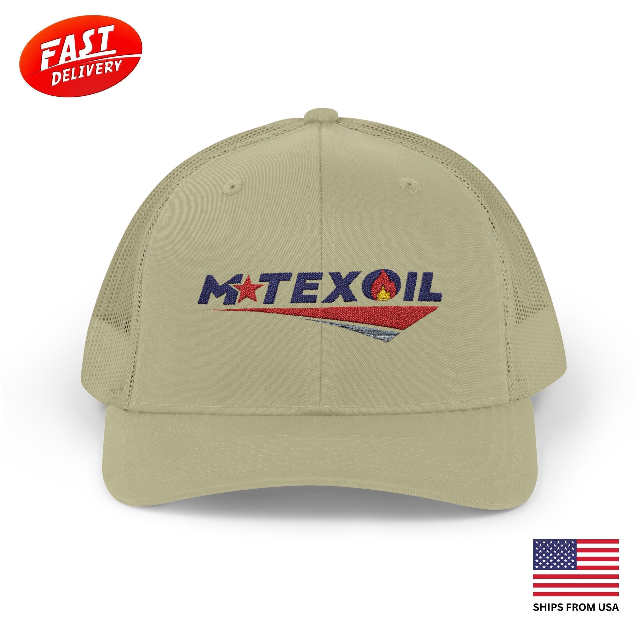 MTEX Oil Snapback Trucker Cap with Embroidered Logo