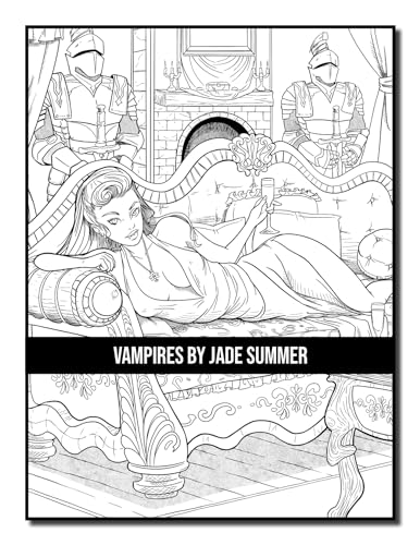 Vampires: An Adult Coloring Book with Sexy Vampire Women, Dark Fantasy Romance, and Haunting Gothic Scenes for Relaxation