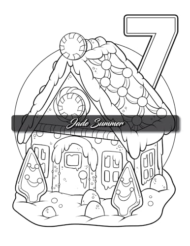 Christmas Countdown: An Advent Calendar Coloring Book with Easy Designs and Cute Scenes to Celebrate the Holiday Season (Christmas Coloring Books)