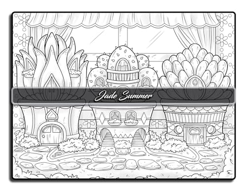 Fairy Homes Coloring Book: For Adults with Fantasy Designs for Fun and Relaxation