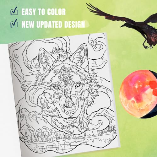 Howl: The Call of the Wolf: A Stress-Relieving Adult Coloring Book Inspired by the Alaskan Wilderness