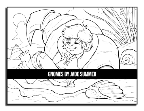 Gnomes: A Fantasy Coloring Book for Adults and Kids with Adorable Characters, Whimsical Scenes, and More!