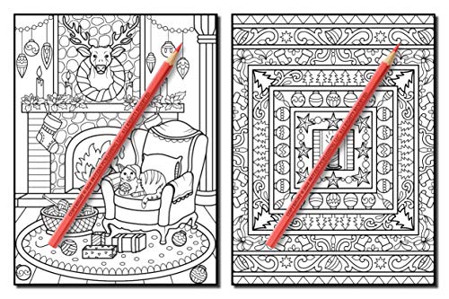 Christmas Coloring Book: An Adult Coloring Book with Fun, Easy, and Relaxing Designs (Volume 2)