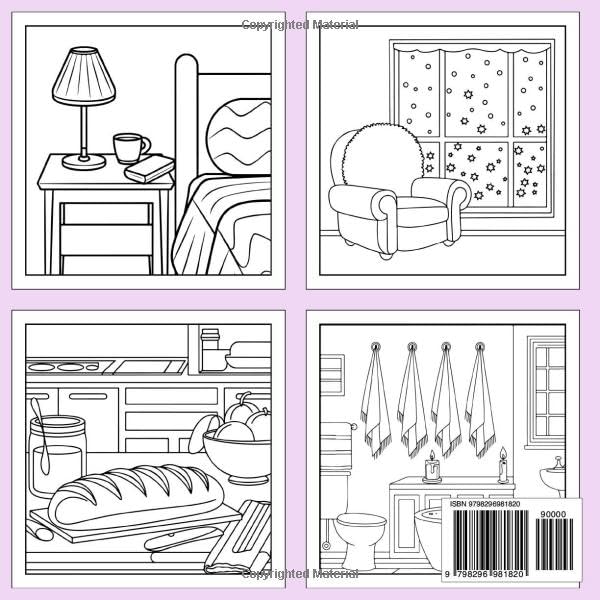 Hygge Place Coloring Book: Serene Sanctuaries to Color