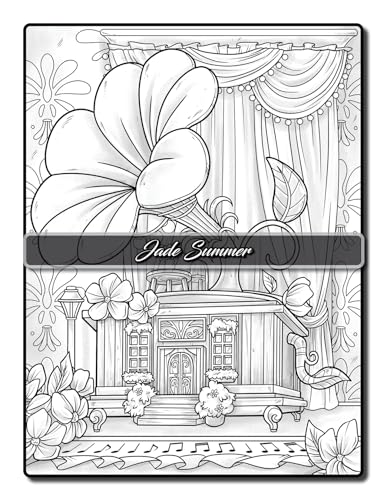 Fairy Homes Coloring Book: For Adults with Fantasy Designs for Fun and Relaxation