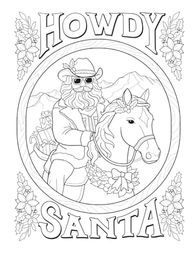 Creative Haven Country Western Christmas Coloring Book (Adult Coloring Books: Christmas)