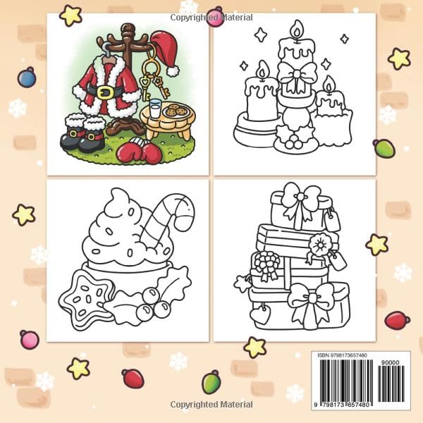 Christmas Hygge: Bold and Easy Coloring Book for Adults and Teens with Cute Holiday Illustrations (Bold & Easy)