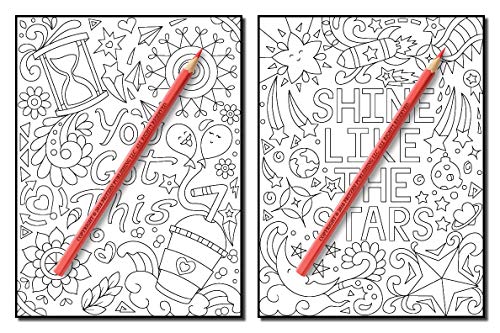 Live Your Dreams: An Adult Coloring Book with Fun Inspirational Quotes, Adorable Kawaii Doodles, and Positive Affirmations for Relaxation