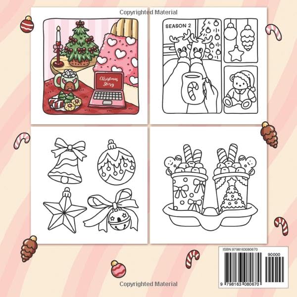 Christmas Girl: Cute and Cozy Coloring Book for Adults & Teens | Bold and Easy Illustrations for The Festive Season