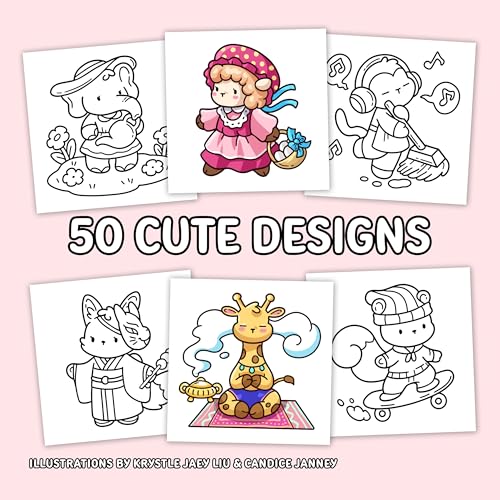 Cozy Animals: Bold and Easy Coloring Book for Adults and Teens with Cute and Simple Characters for Relaxation (Bold and Easy Coloring Books)