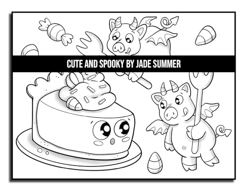 Cute and Spooky: A Halloween Coloring Book for Adults and Kids with Cute Characters, Spooky Scenes, and More! (Halloween Coloring Books)