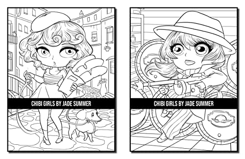Chibi Girls: An Adult Coloring Book with Adorable Anime Characters, Fun Manga Animals, and Delightful Fantasy Scenes for Relaxation