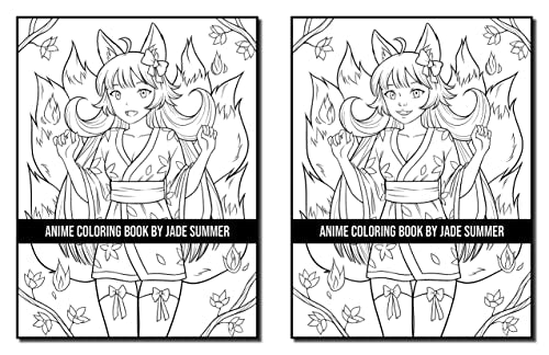 Anime Coloring Book: For Adults with Fun, Easy, and Relaxing Designs