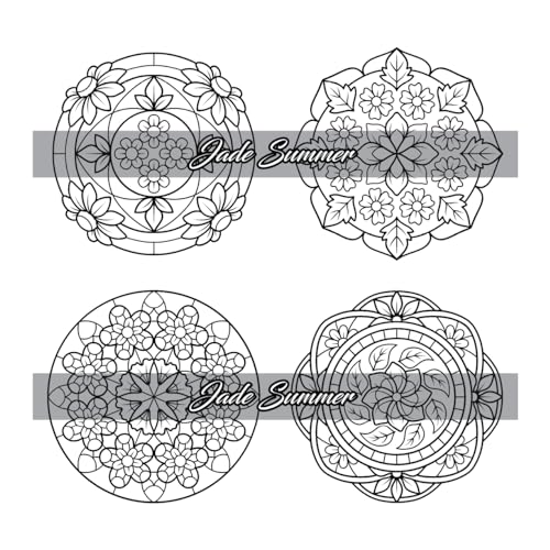 100 Mini Mandalas: A Mandala Coloring Book for Adults and Kids with Easy, Cute, and Tiny Designs for Stress Relief and Relaxation