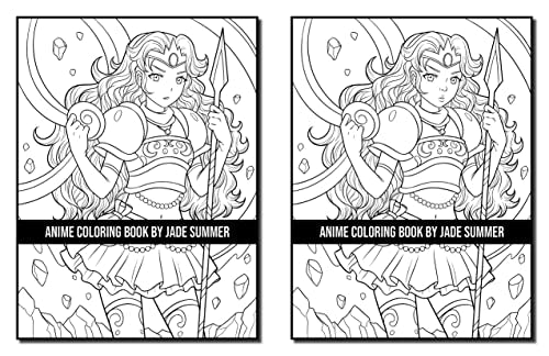 Anime Coloring Book: For Adults with Fun, Easy, and Relaxing Designs