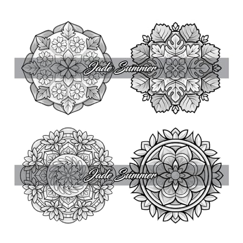 100 Mini Mandalas: A Mandala Coloring Book for Adults and Kids with Easy, Cute, and Tiny Designs for Stress Relief and Relaxation