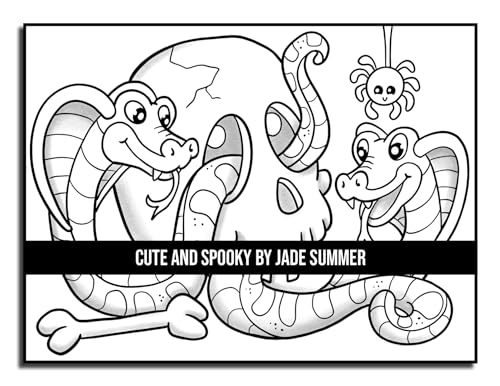 Cute and Spooky: A Halloween Coloring Book for Adults and Kids with Cute Characters, Spooky Scenes, and More! (Halloween Coloring Books)