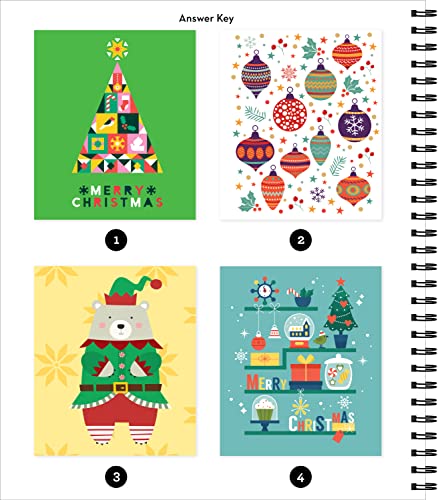 Brain Games - Sticker by Number: Christmas (28 Images to Sticker - Santa Cover - Bind Up)