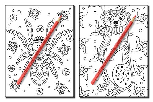 Animals for Beginners: An Adult Coloring Book with Fun, Easy, and Relaxing Coloring Pages