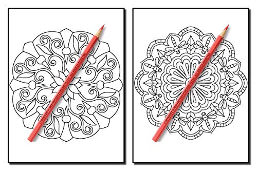 Mandalas for Beginners: An Adult Coloring Book with Fun, Easy, and Relaxing Coloring Pages (Easy Coloring Books)