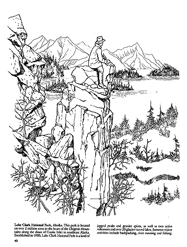 National Parks Coloring Book (Dover Nature Coloring Book)