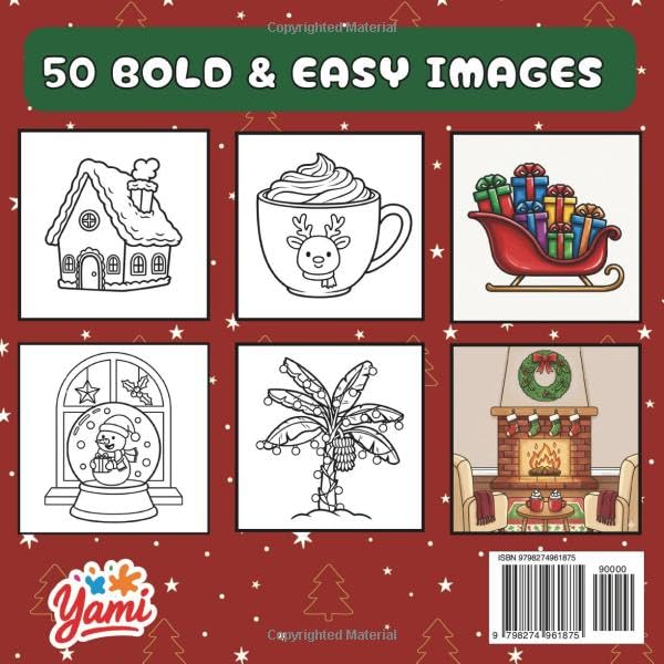 Christmas Coloring Book: With a Caribbean Twist, Bold and Easy