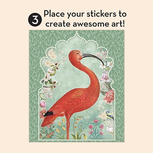 Brain Games - Sticker by Number - Vintage: Birds (28 Images to Sticker)