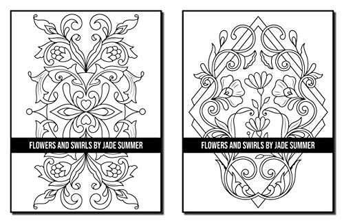 Flowers and Swirls: An Adult Coloring Book with Flowers, Swirls, Animals, Patterns, and More!