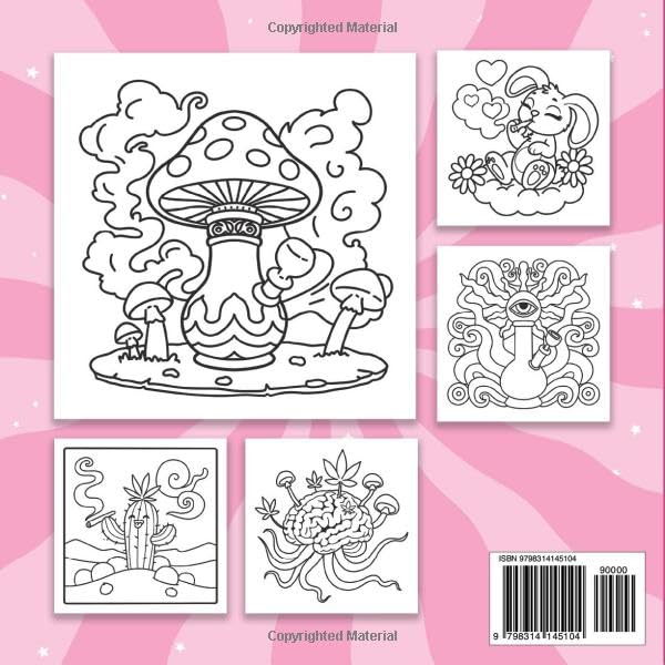 Stoner Souls: Stoner Coloring Book For Adults Featuring Stoner Animals, Psychedelic And Trippy Art For Relaxation