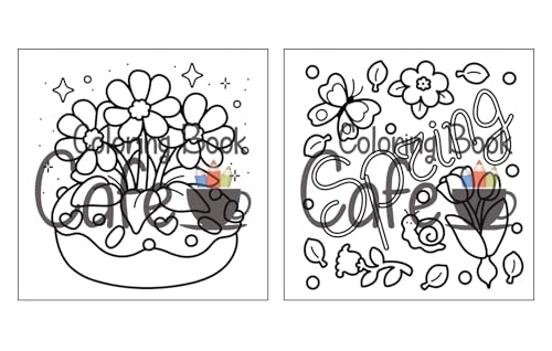 Cozy Spring: Cute Coloring Book for Adults & Teens with Easy and Bold Spring Inspired Designs (Bold and Easy Coloring Books)