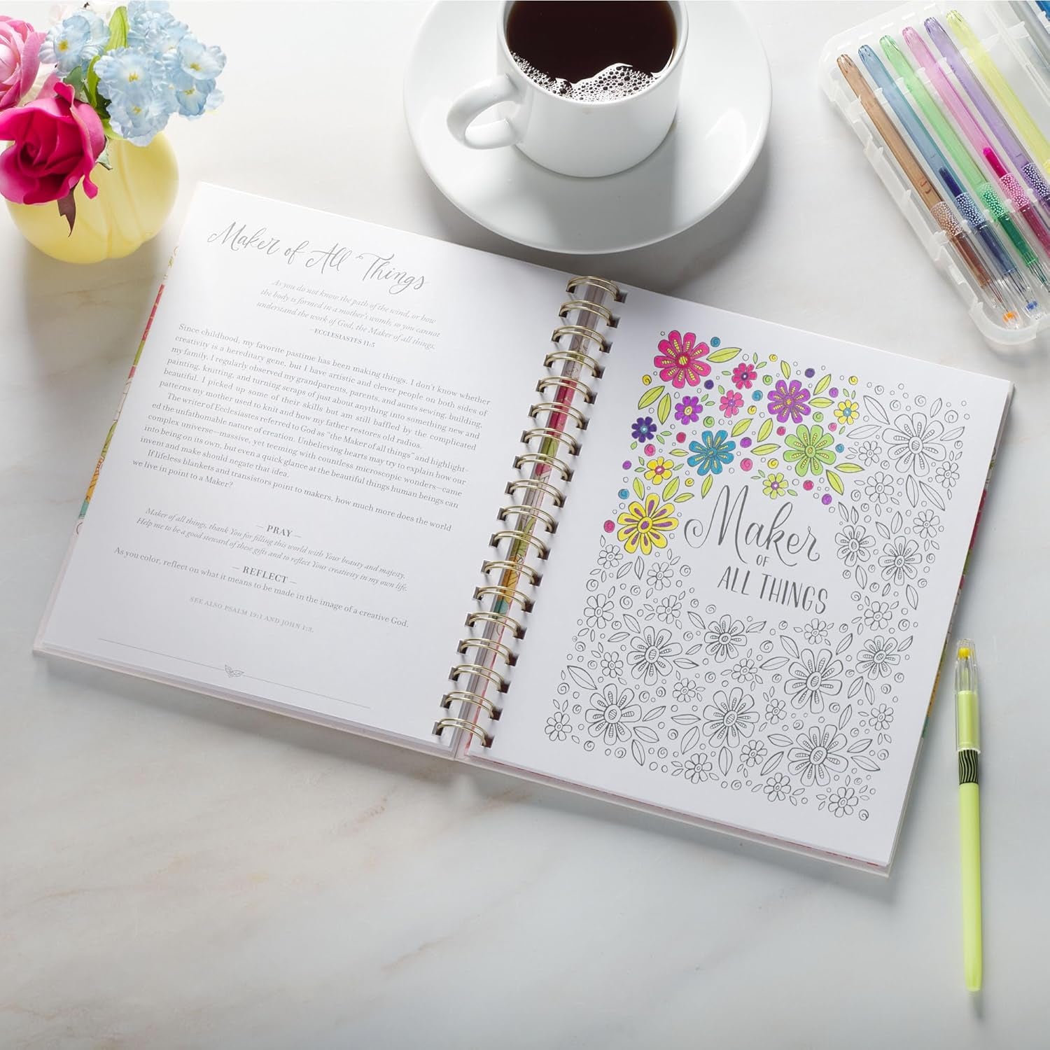 Coloring the Names of God: 52 Devotions and Coloring Pages to Encourage Reflection and Praise