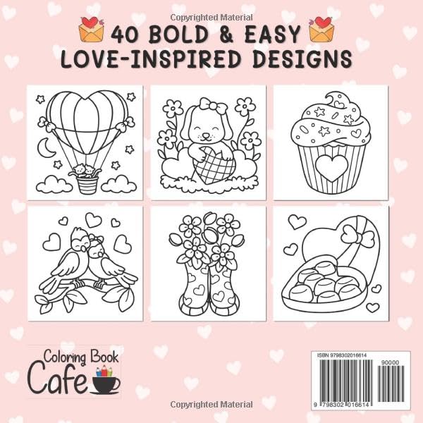 Cozy Love: Cute and Cozy Coloring Book for Adults & Teens with Easy and Bold Hygge-Inspired Designs (Bold and Easy Coloring Books)