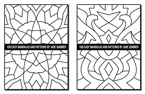 100 Easy Mandalas and Patterns: A Mandala Coloring Book for Adults with Fun, Simple, and Relaxing Coloring Pages (Easy Coloring Books)