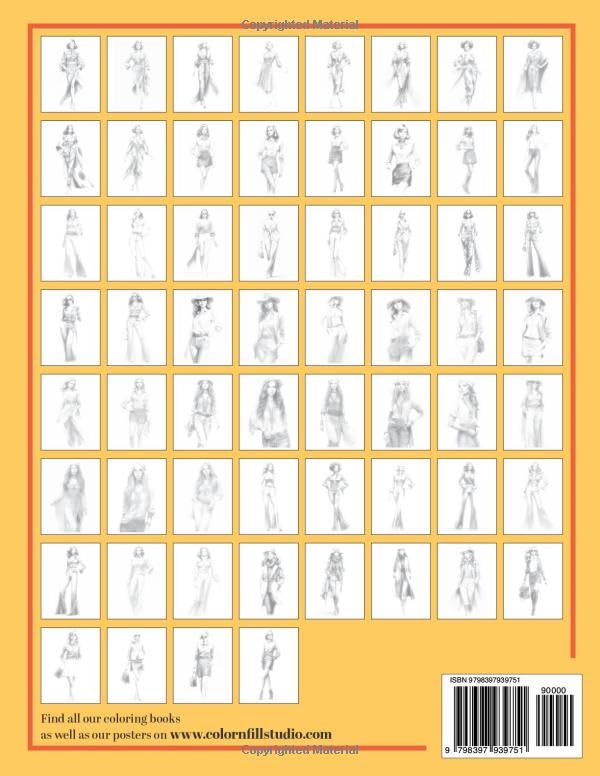 My Beautiful Coloring Book - Beauties of the 70’s: Take a colorful journey through iconic 70s trends with this Grayscale artistic coloring book for ... of graceful women in distinctive era fashion.