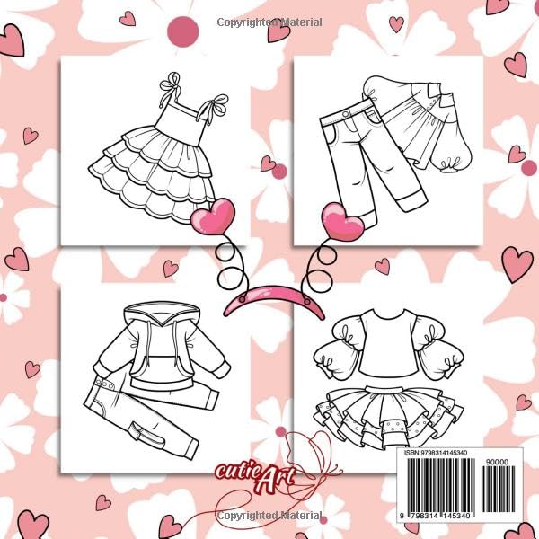 I'm A Little Fashionista: Bold and Easy Fashion Coloring Book for Girls Ages 4-8 Years Old and Tweens (Bold & Easy Coloring)