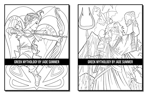 Greek Mythology: A Coloring Book for Adults and Kids with Powerful Gods, Beautiful Goddesses, Mythological Creatures and More!