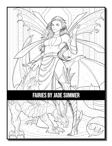 Fairies Coloring Book: For Adults with Beautiful Fantasy Women, Cute Magical Animals, and Relaxing Forest Scenes