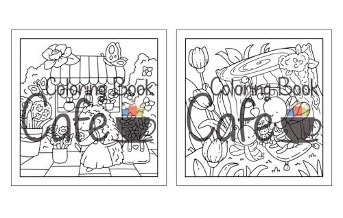 Garden Cuties: Cute and Comfy Coloring Book for Adults and Teens Featuring Adorable Critters in Cozy Garden Scenes (Cute and Comfy Coloring Books)