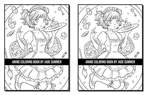 Anime Coloring Book: For Adults with Fun, Easy, and Relaxing Designs