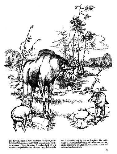 National Parks Coloring Book (Dover Nature Coloring Book)